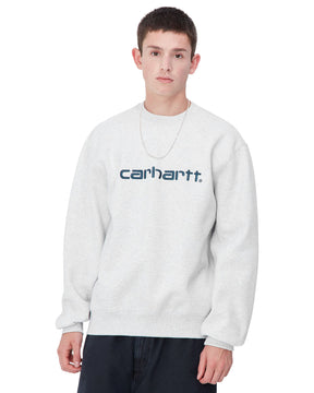 Carhartt Wip Carhartt Sweat Ash Heather-Duck Blue