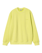 Carhartt Wip Duster Script Sweat Arctic Lime