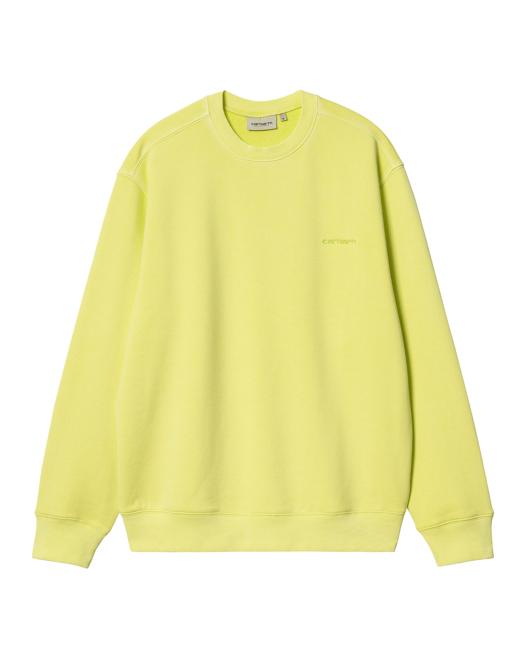 Carhartt Wip Duster Script Sweat Arctic Lime