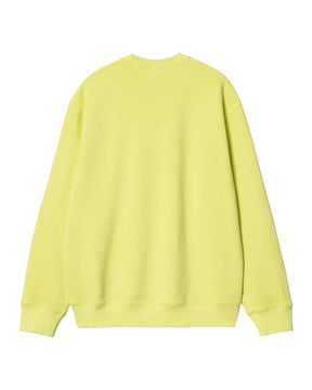 Carhartt Wip Duster Script Sweat Arctic Lime