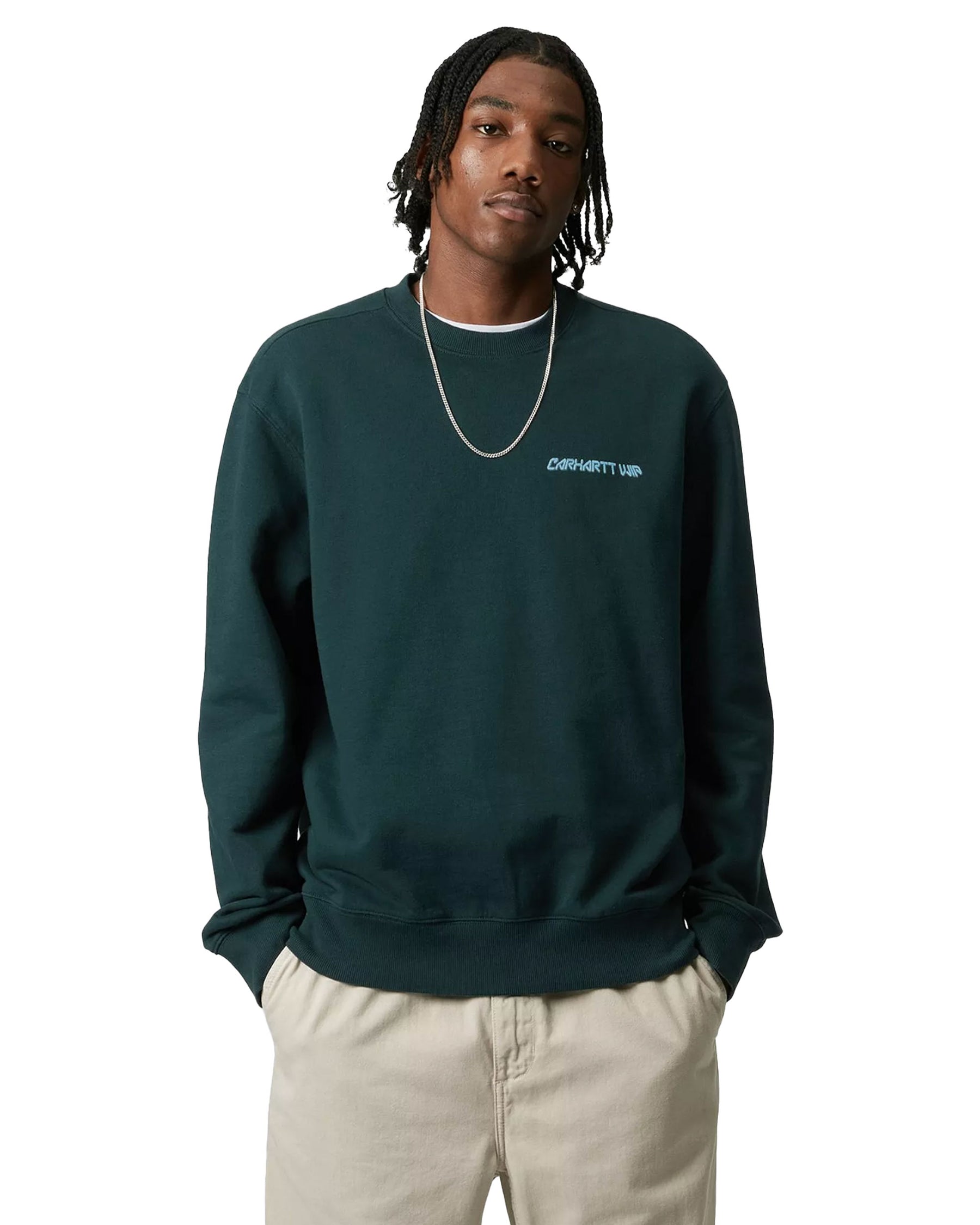 Carhartt Wip Greatest Flicks Sweat Deep Lagoon