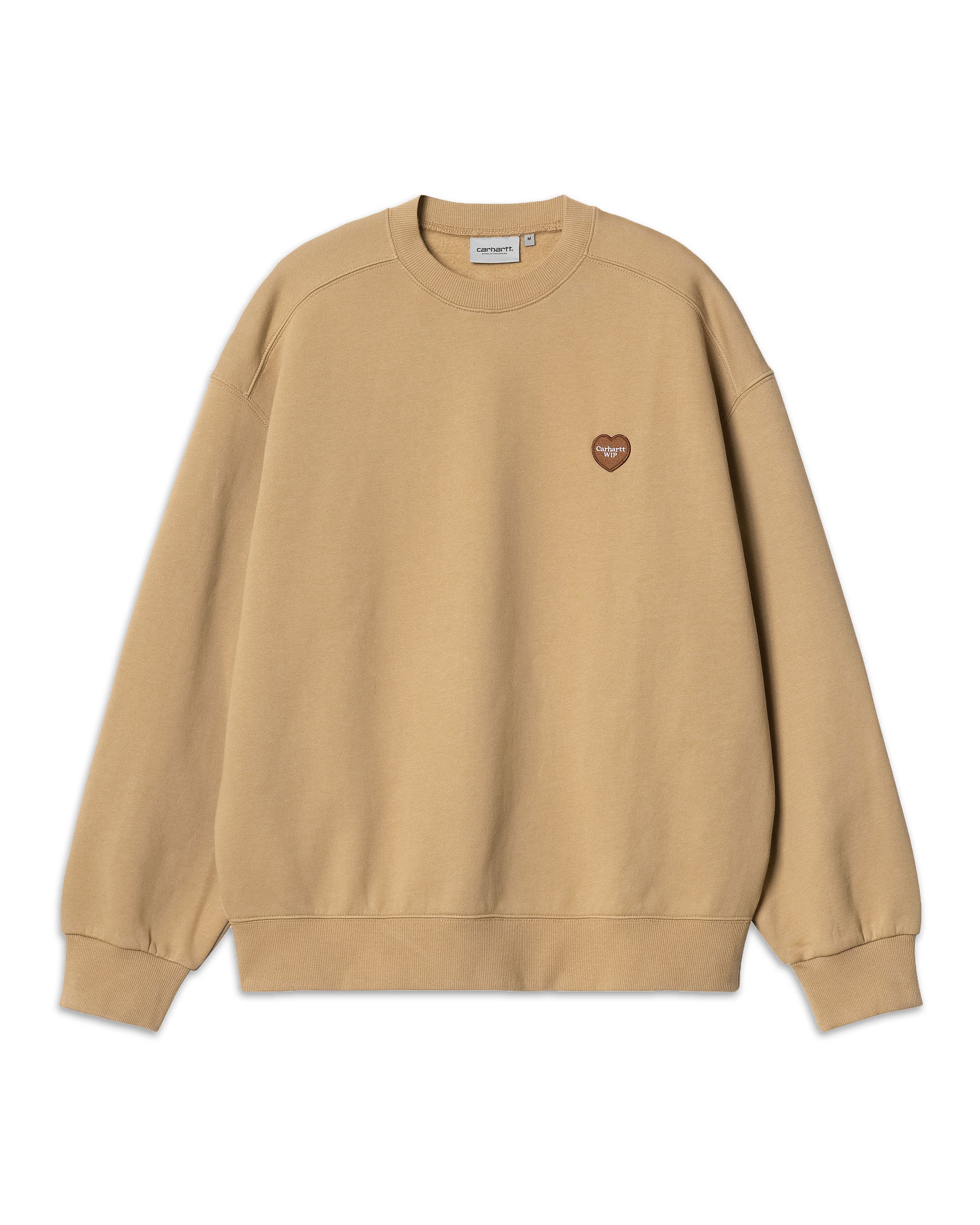 Carhartt Wip Heart Patch Sweat Dusty Hamilton Brown