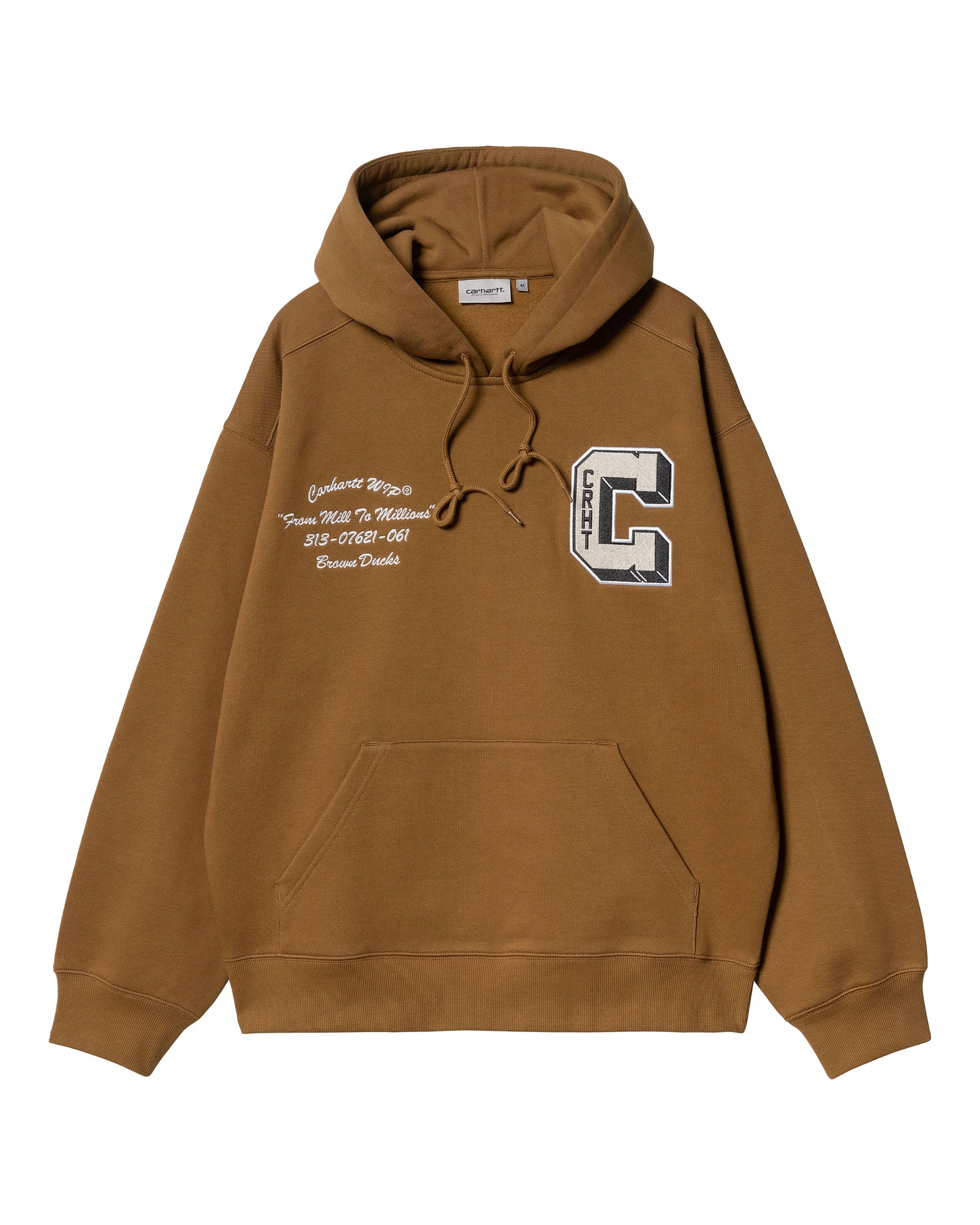 Carhartt Wip Hooded Brown Ducks Sweat Hamilton Brow