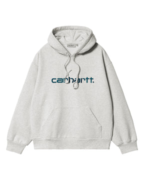 Carhartt Wip Hooded Carhartt Sweat Ash Heather-Duck Blue