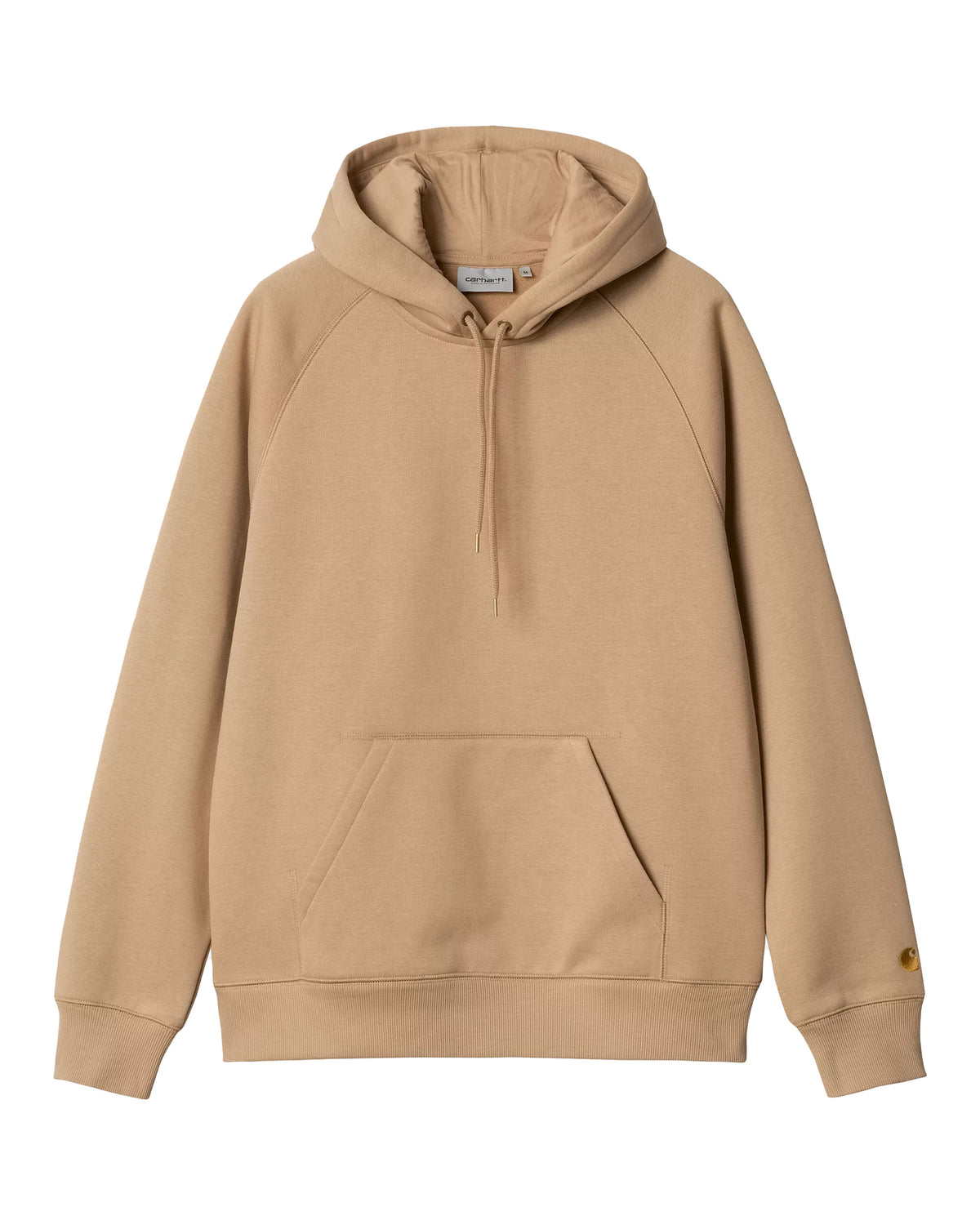 Carhartt Wip Hooded Chase Sweat Dusty Hamilton Brown-Gold