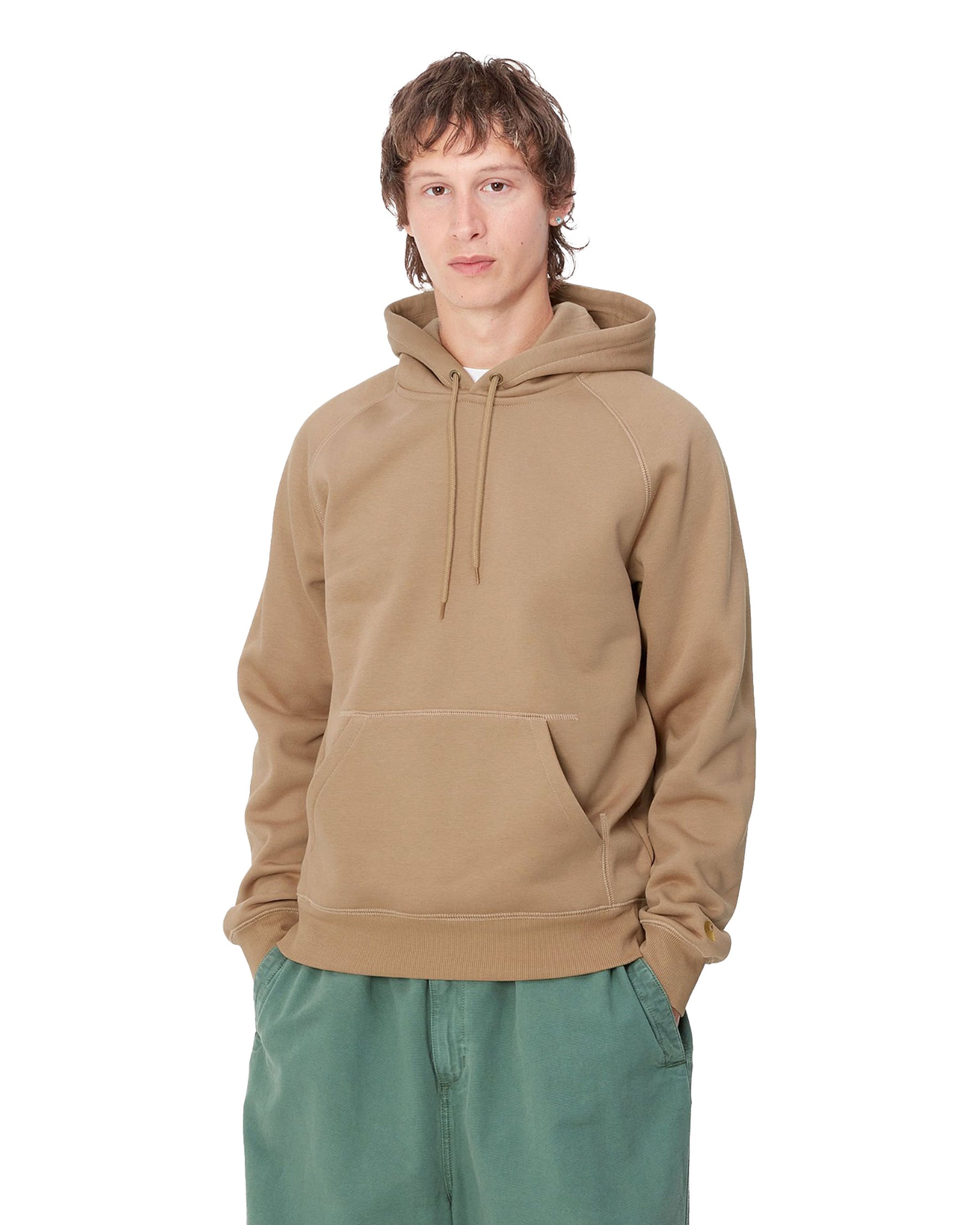 Carhartt Wip Hooded Chase Sweat Peanut-Gold