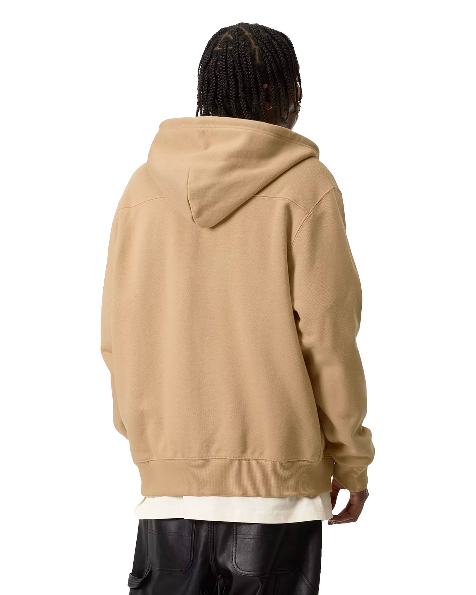 Carhartt Wip Hooded Eldon Sweat Jacket Dusty Hamilton Brown