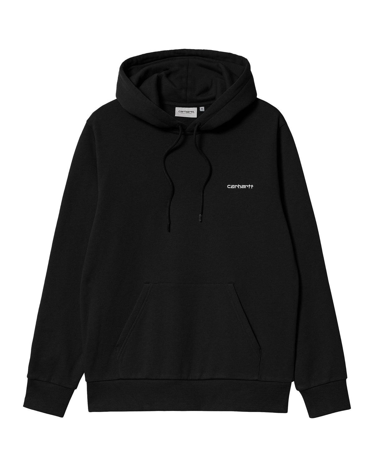 Carhartt Wip Hooded Script Embroidery Sweat Black-White