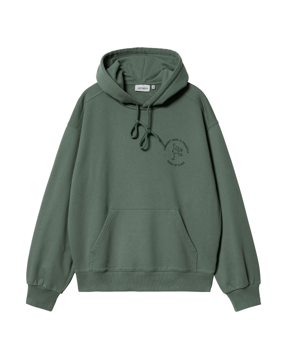 Carhartt Wip Hooded Stamp Sweat Duck Green Black