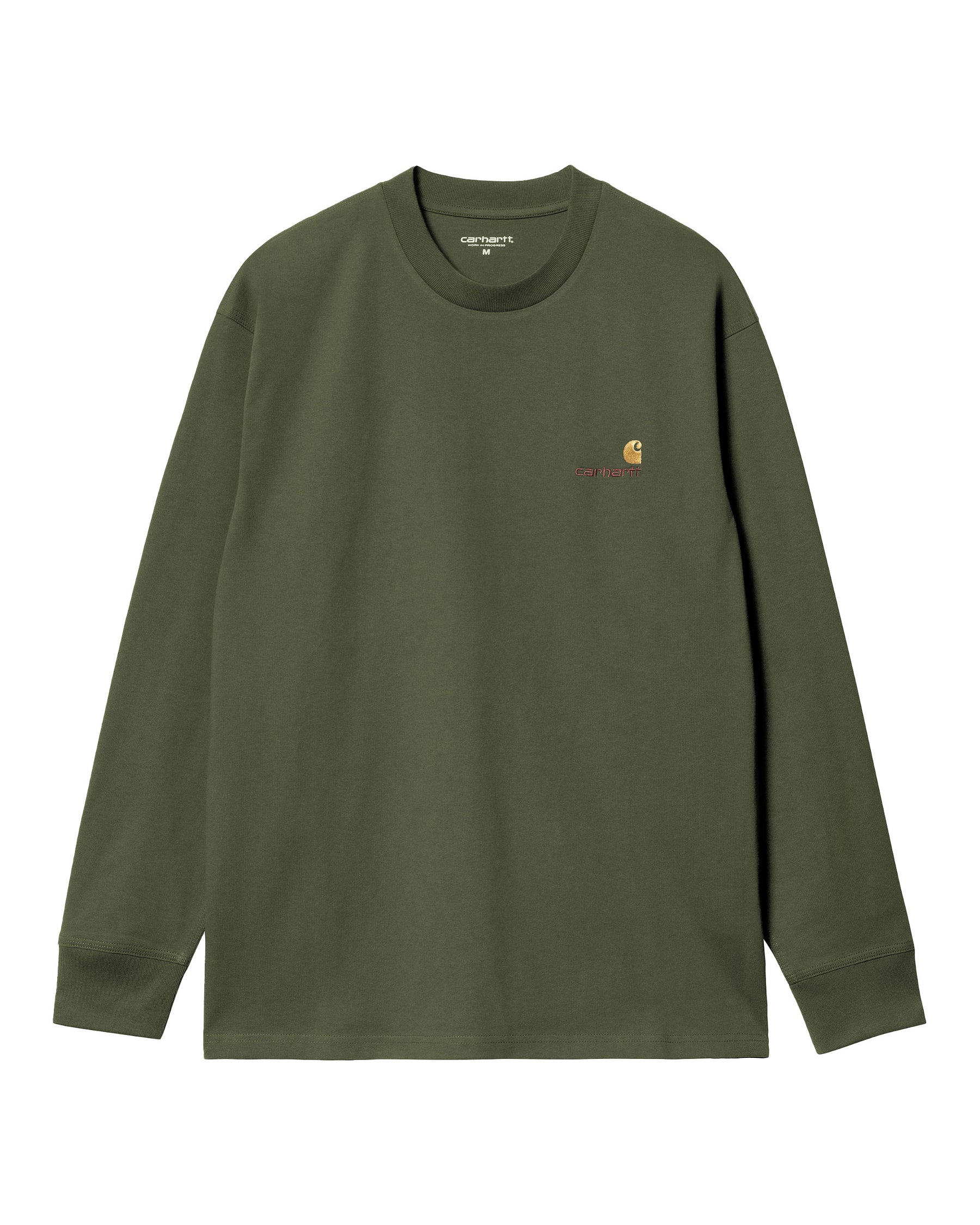 Carhartt Wip L-S American Script T-shirt Tarragon