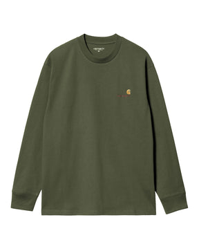 Carhartt Wip L-S American Script T-shirt Tarragon