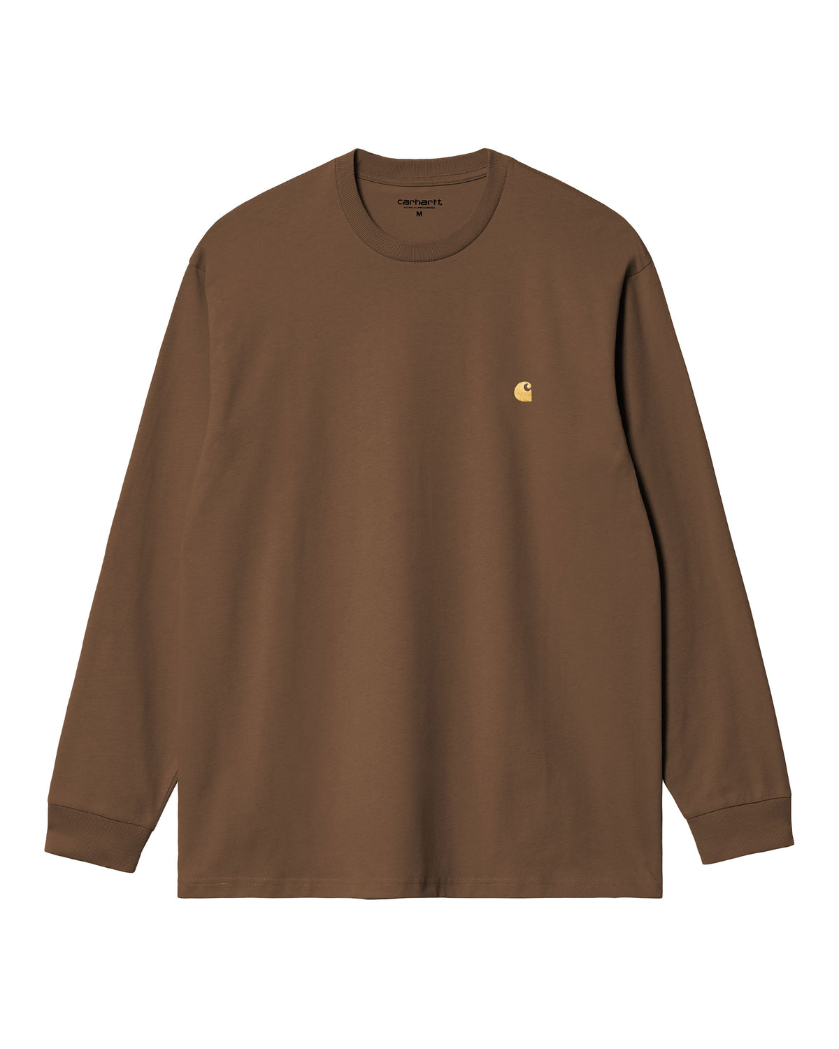 Carhartt Wip L-S Chase T-shirt Chocolate-Gold