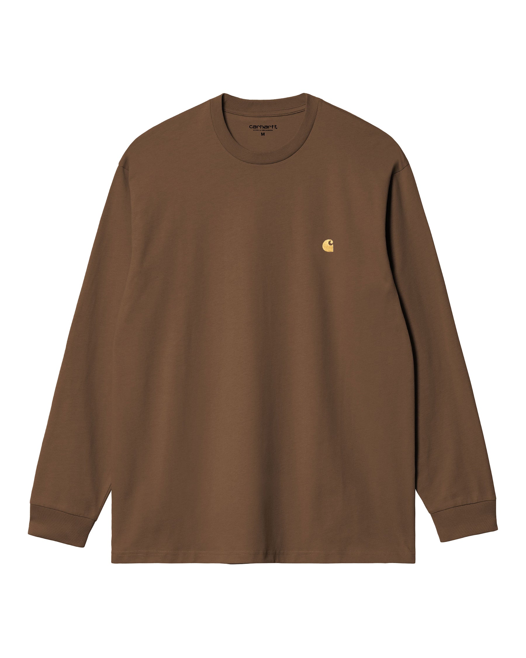 Carhartt Wip L-S Chase T-shirt Chocolate-Gold