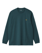 Carhartt Wip L-S Chase T-shirt Duck Blue-Gold