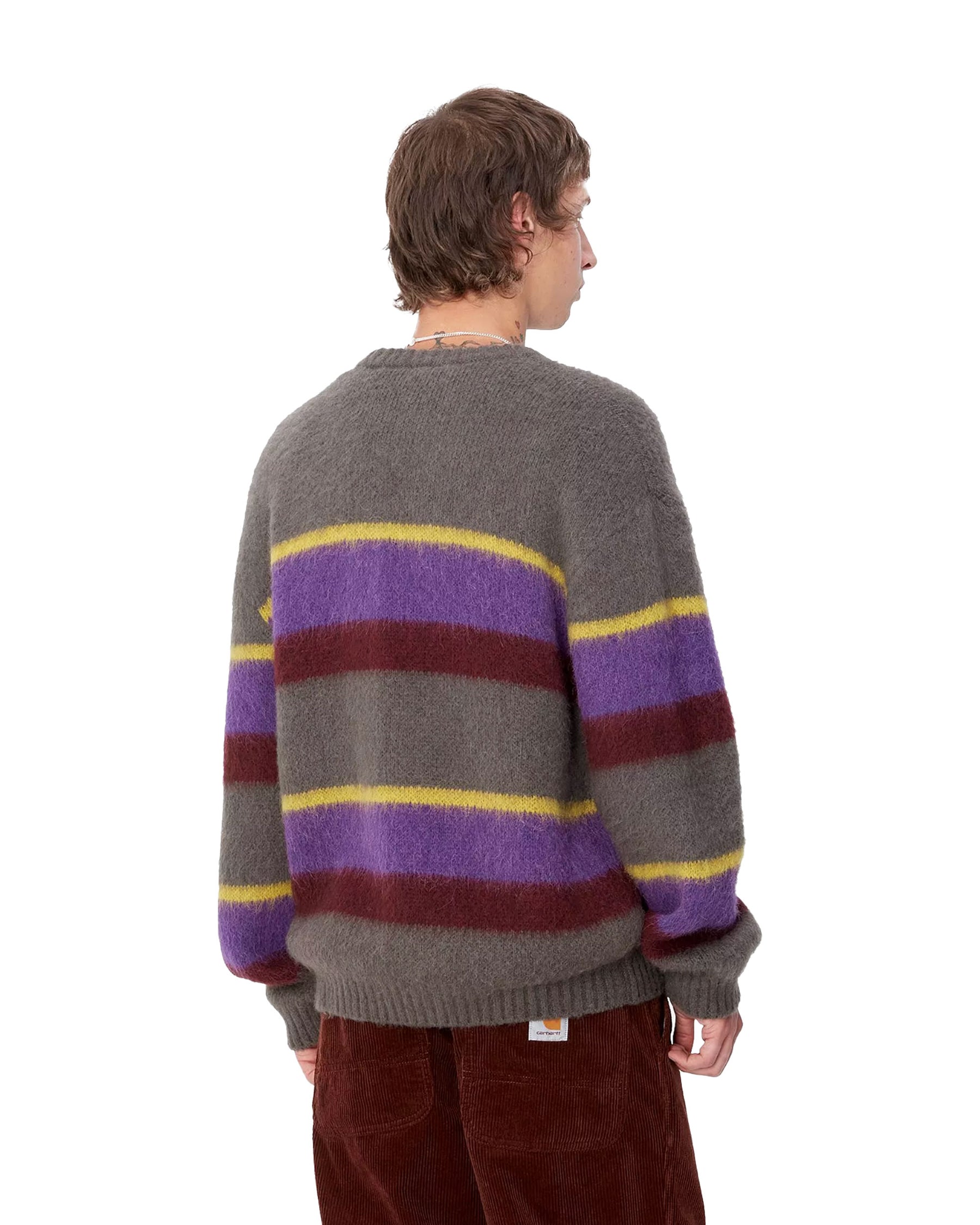 Carhartt Wip Merton Sweater Sundling Stripe-Aura