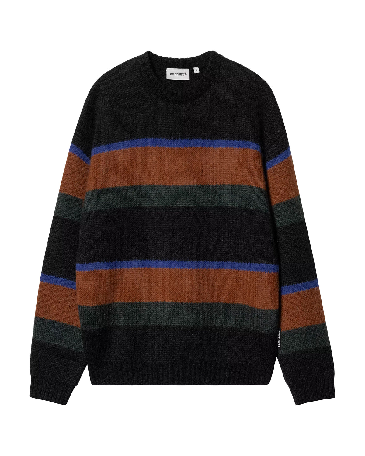 Carhartt Wip Merton Sweater Sundling Stripe-Deep Hamilton Brown