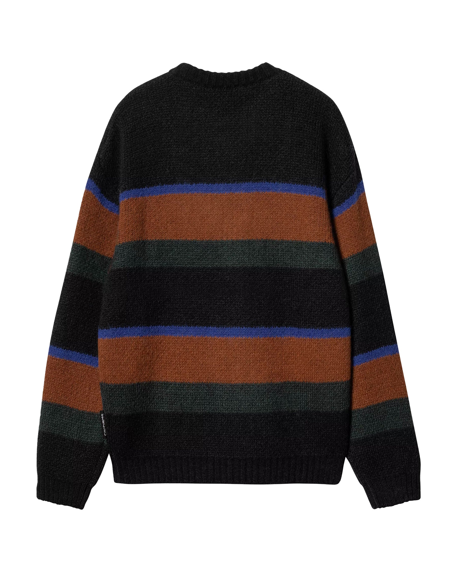 Carhartt Wip Merton Sweater Sundling Stripe-Deep Hamilton Brown