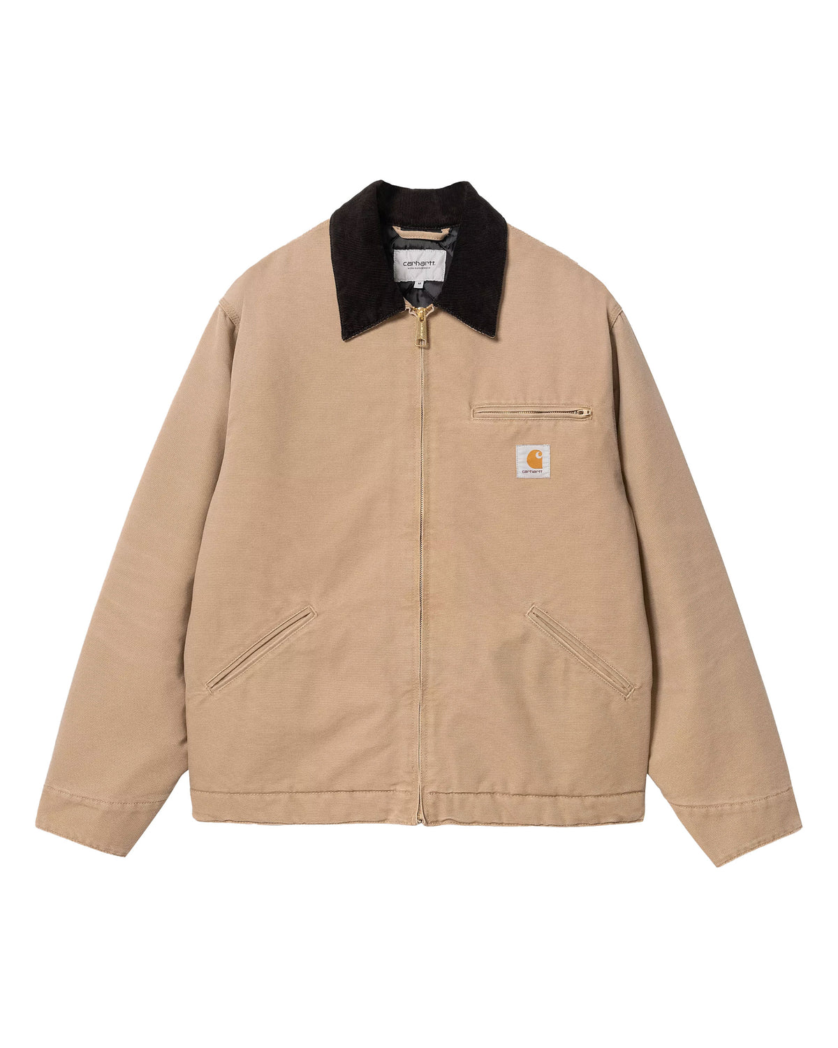 Carhartt Wip OG Detroit Jacket Peanut Black Aged Canvas