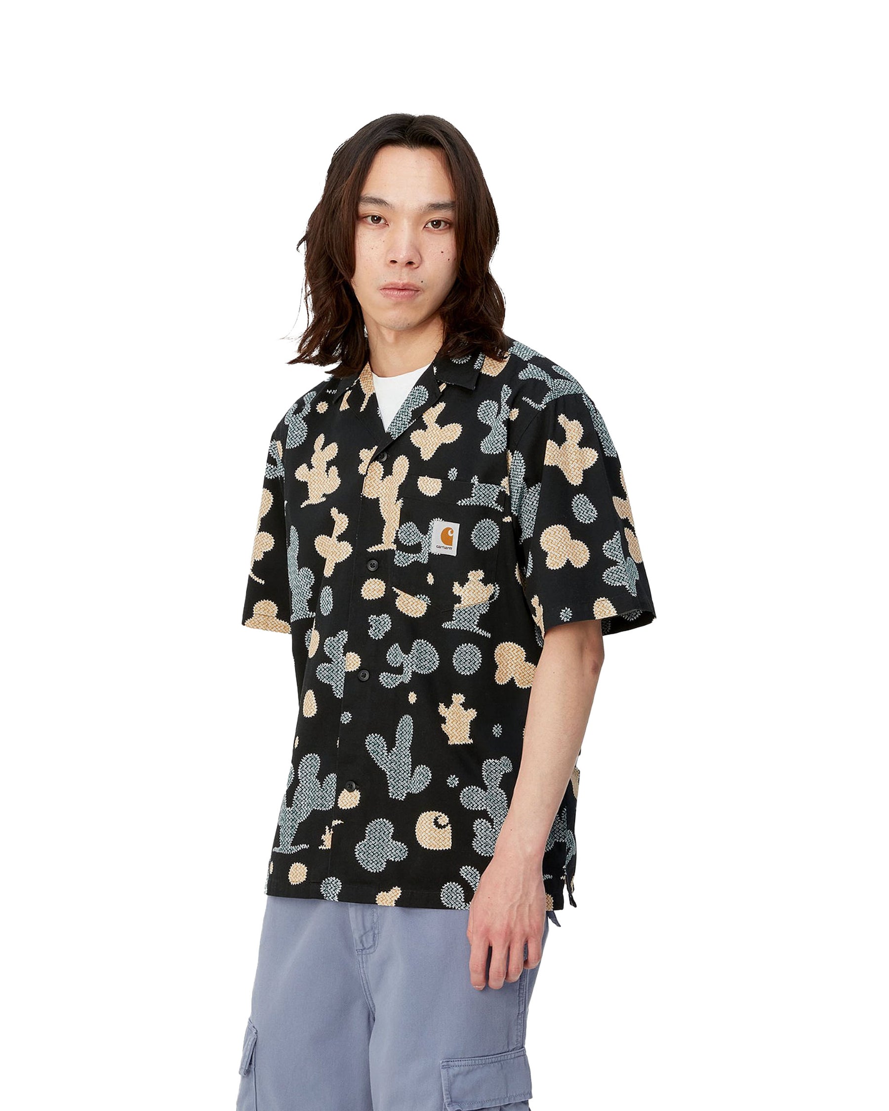 Carhartt Wip S-S Opus Shirt Opus Print-Black