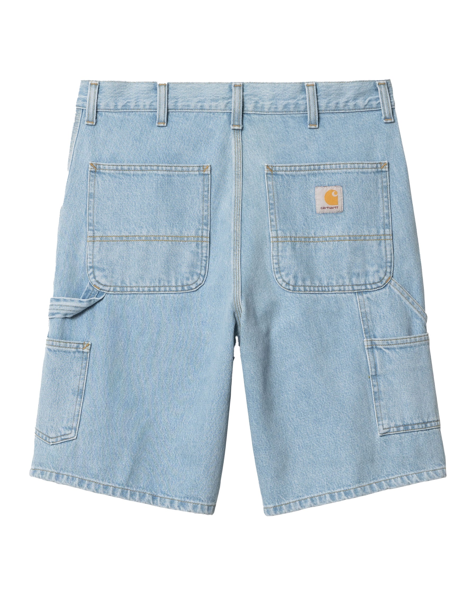 Carhartt Wip Single Knee Short Blue Heavy Stone Bleached