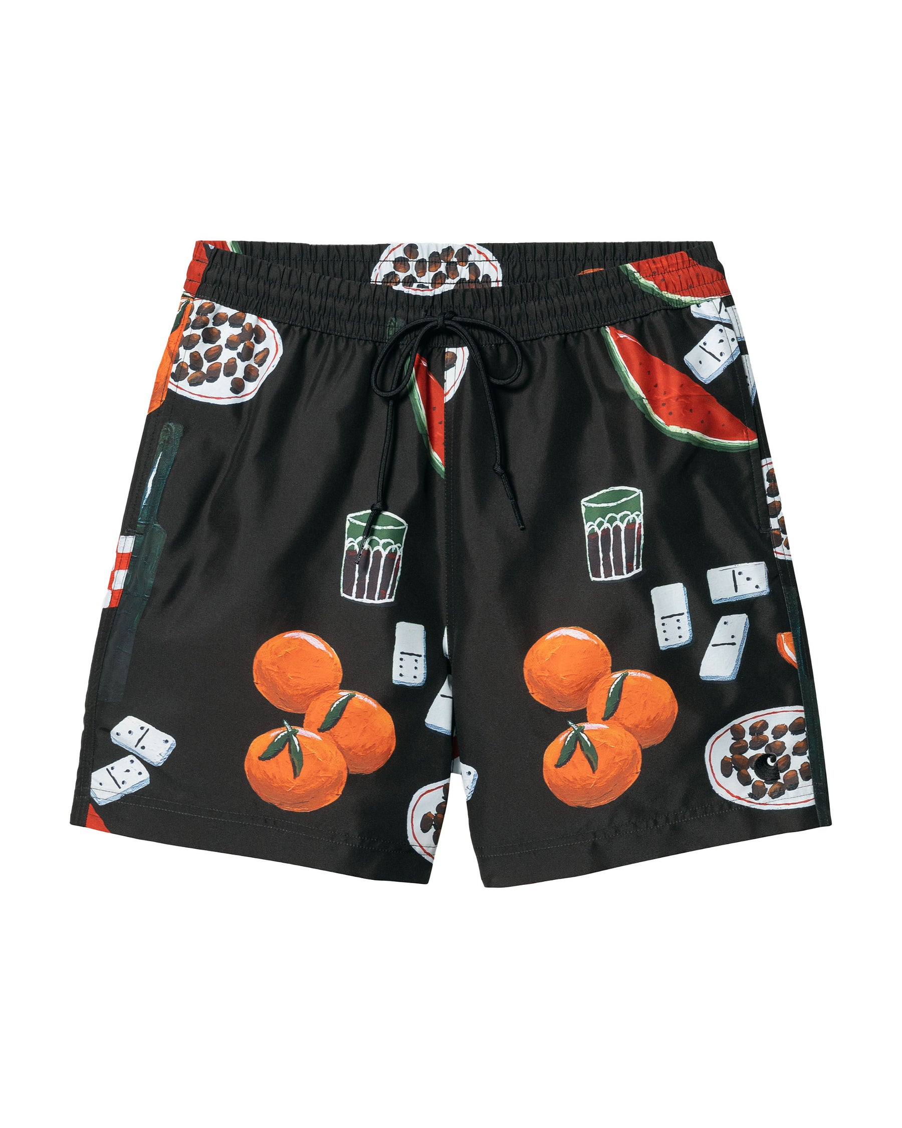 Carhartt Wip Slater Swim Trunks Black