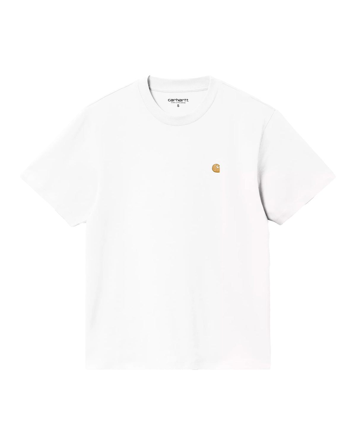 Carhartt Wip W' Chase T-Shirt White-Gold