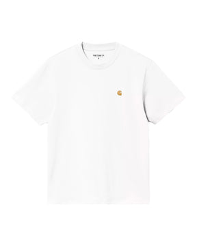 Carhartt Wip W' Chase T-Shirt White-Gold