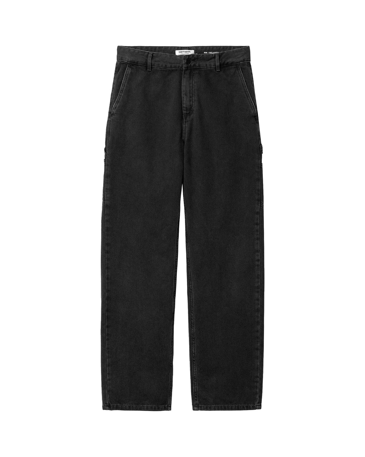 Carhartt Wip W' Pierce Pant Straight Black stone washed