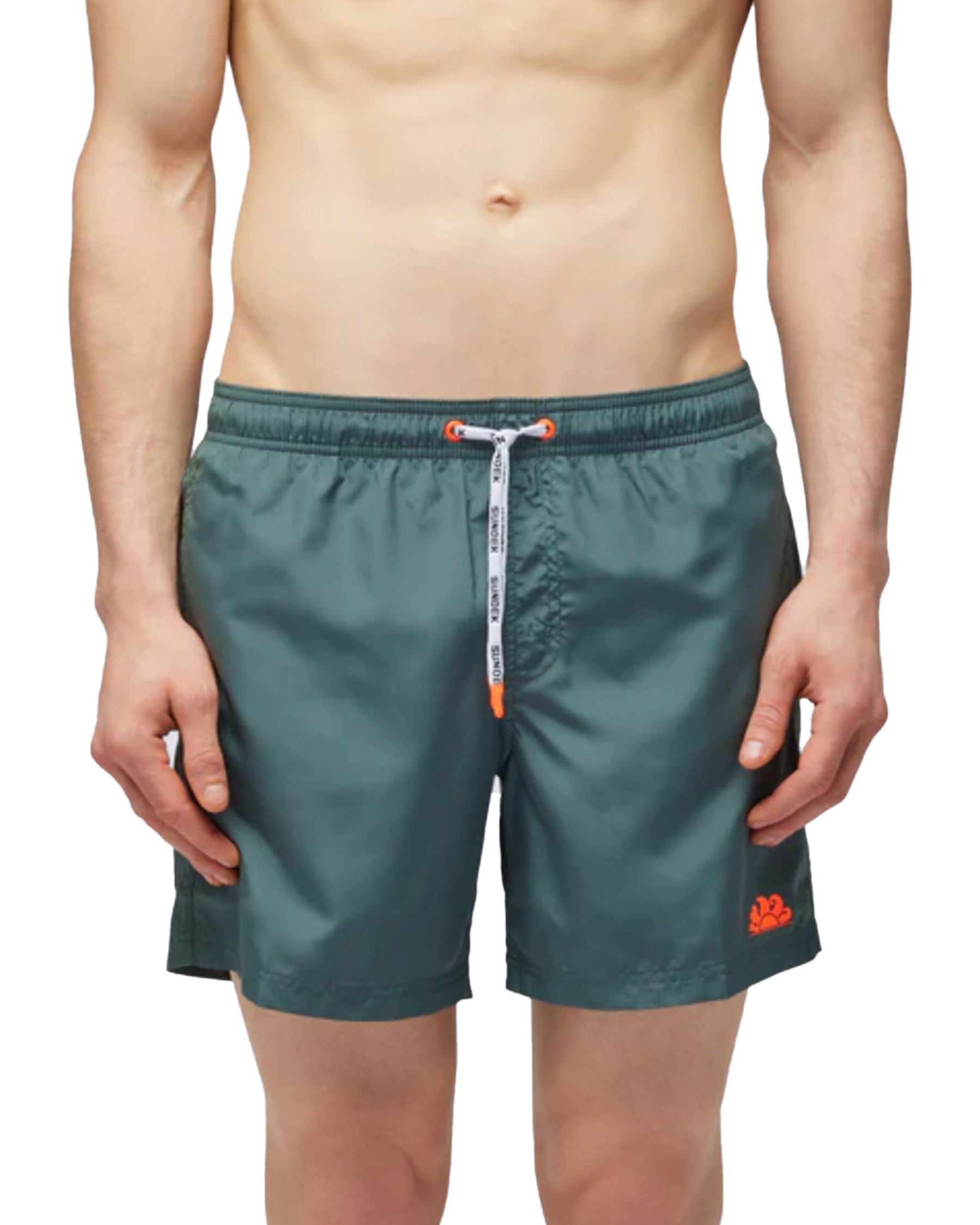 Man Boardshort Sundek Basic Logo Green