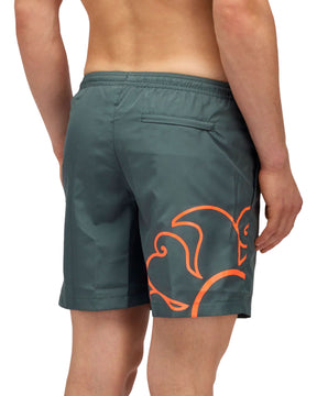 Man Boardshort Sundek Big Logo Green