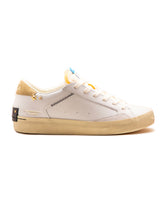 Crime London Distressed Bianco-Beige Borchie