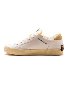 Crime London Distressed Bianco-Beige Borchie