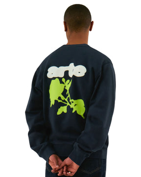 Arte Antwerp Blur Flower Crewneck Blue