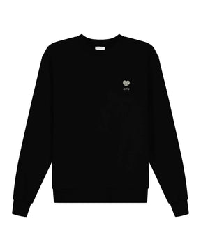 Felpa Arte Antwerp Heart Flower Crewneck Nero