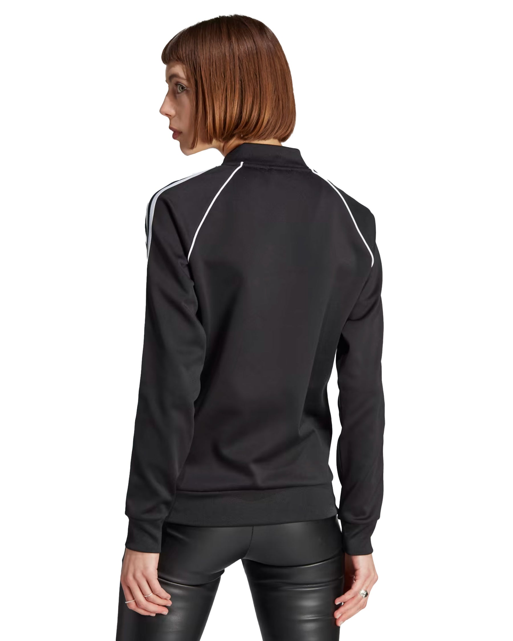 Woman's Sweatshirt Adidas Superstar Classic Tracktop Black