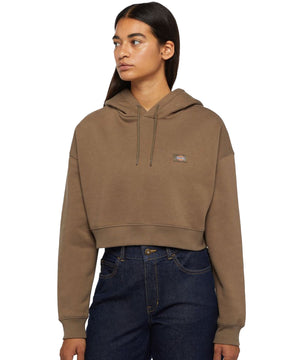 Dickies Oakport Cropped Hoodie Mushroom