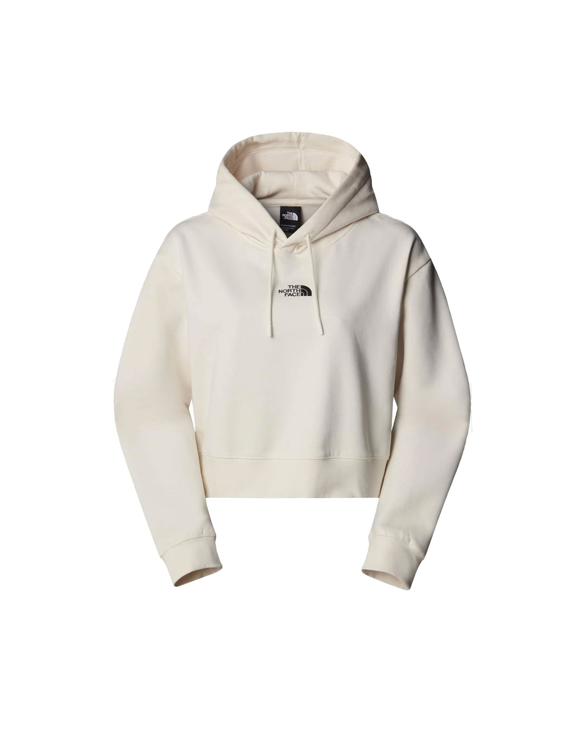 Felpa Donna The North Face Essential Crop Hoodie Panna