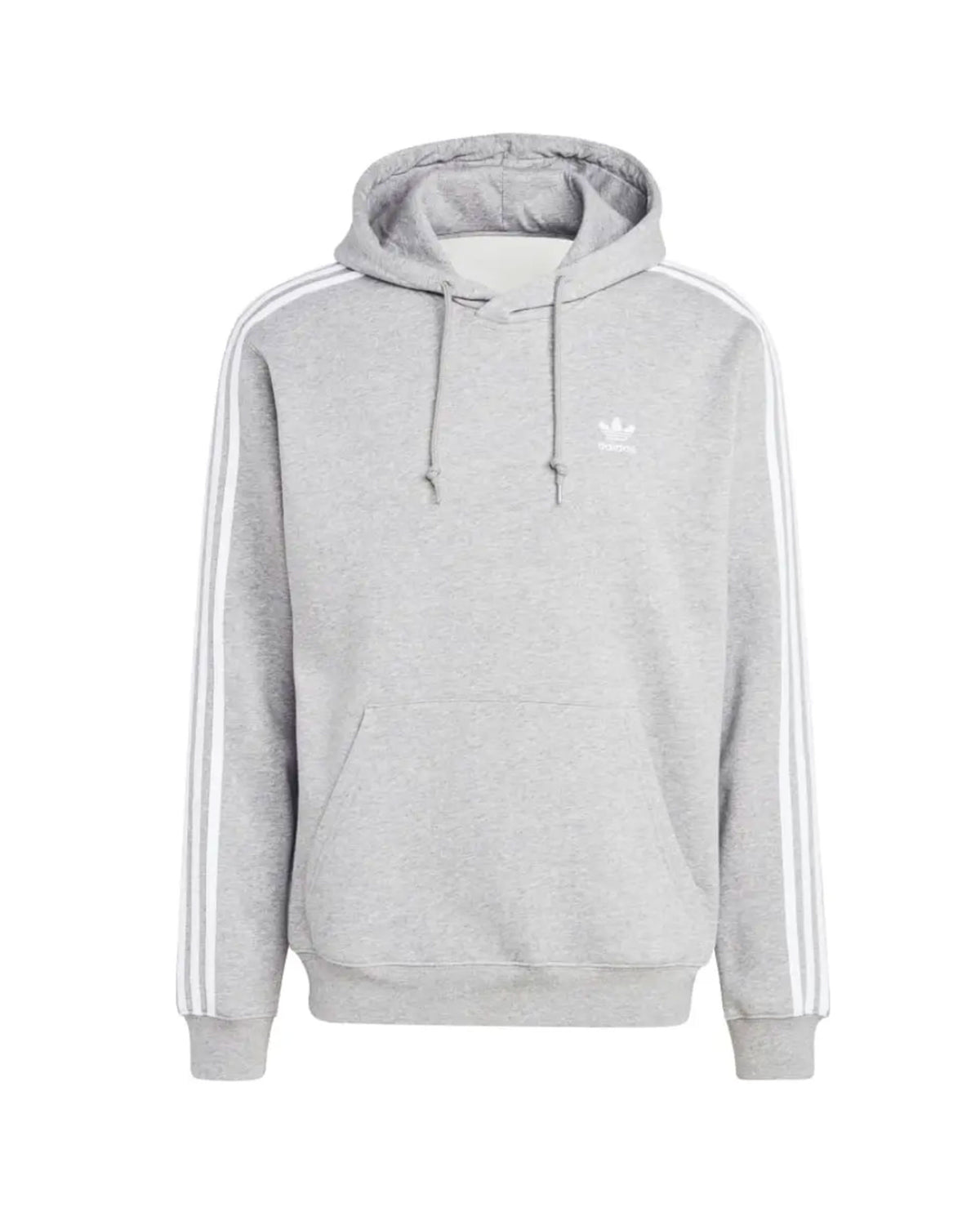 Felpa Uomo Adidas 3-Stripes Hoody Grigio