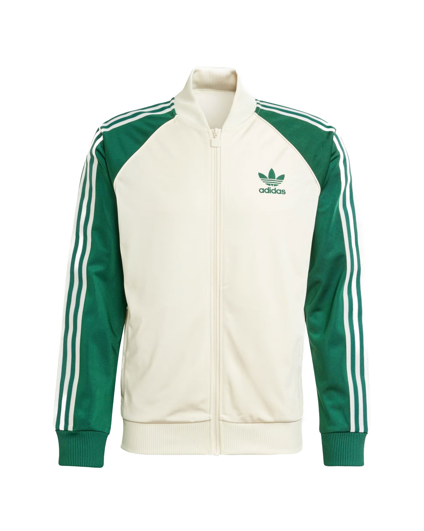 Man Sweatshirts Adidas Superstar Tracktop White Green