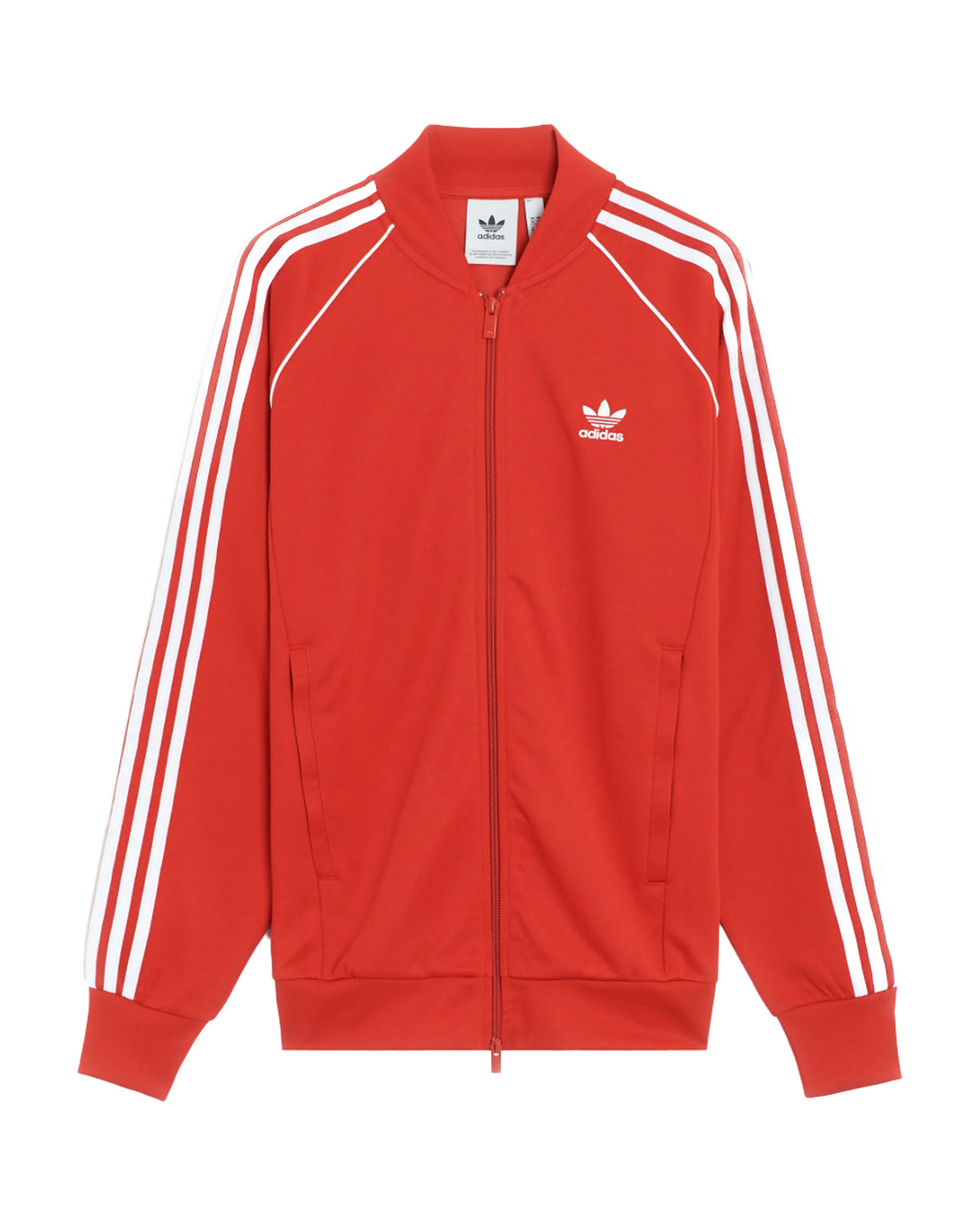 Felpa Uomo Adidas Superstar Tracktop Rosso