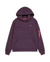 Alpha Industries 3D Small Logo Hoody Plum