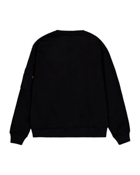 Alpha Industries Satin Logo Sweater Black