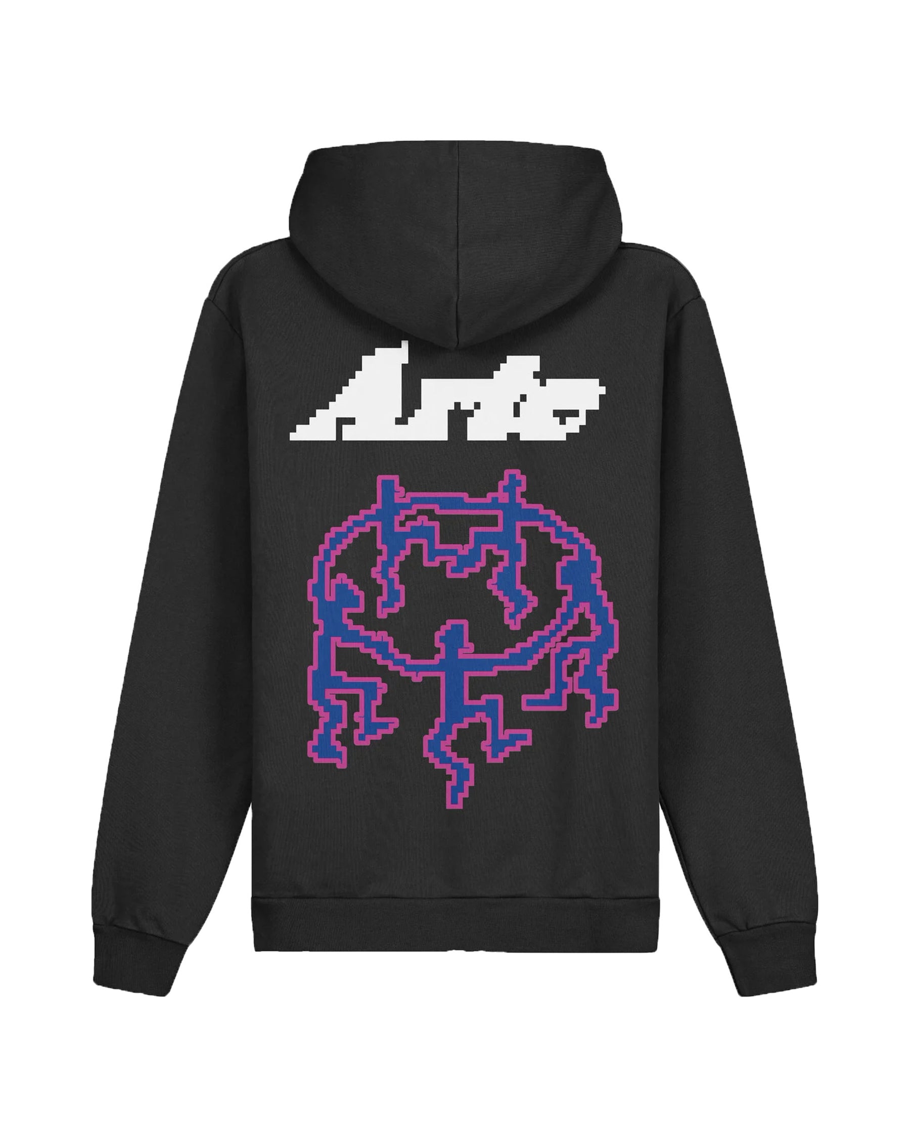 Man Hoodie Arte Antwerp Harmon Back Pixel Dancer Black