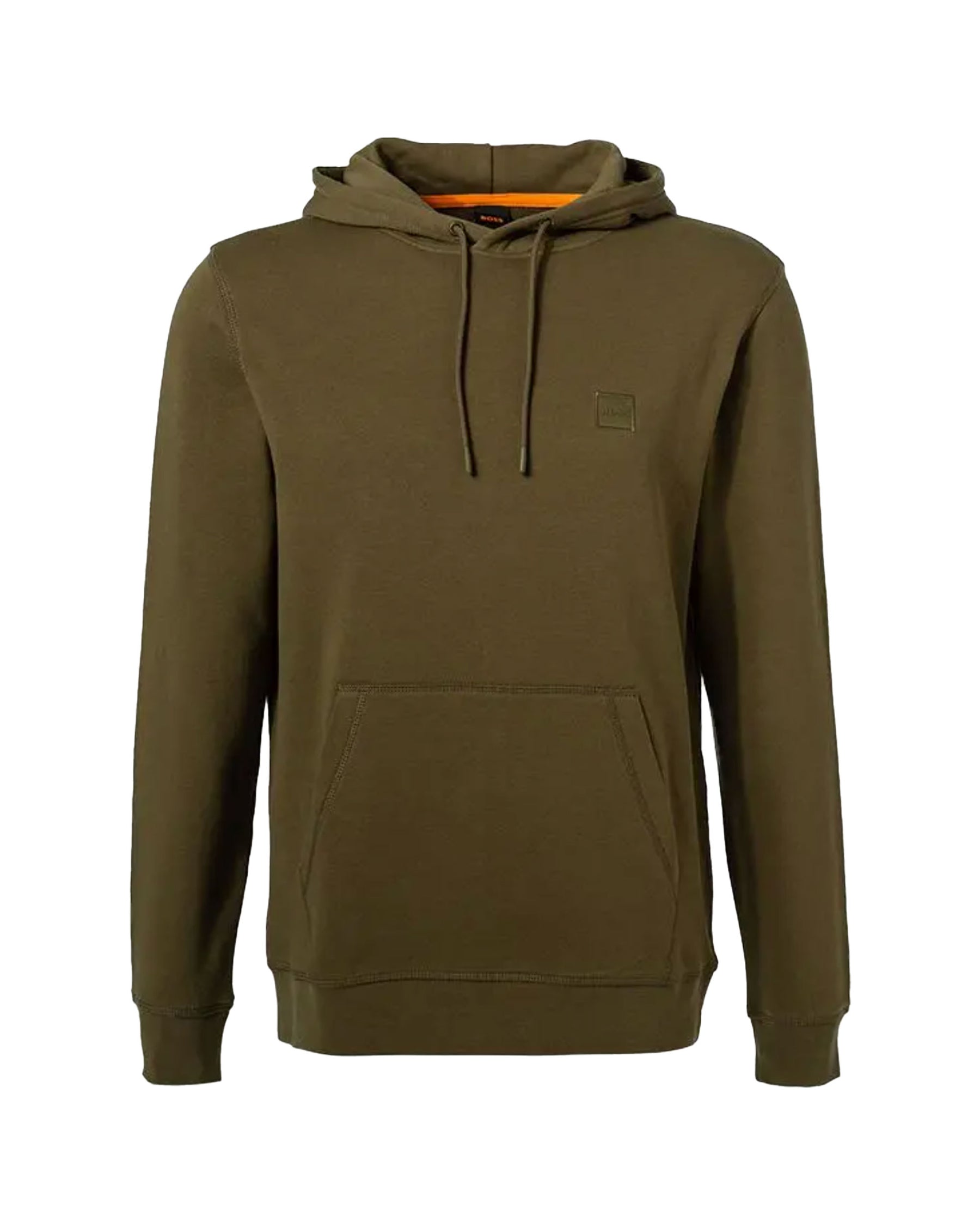 Felpa Uomo Boss Basic Logo verde Militare