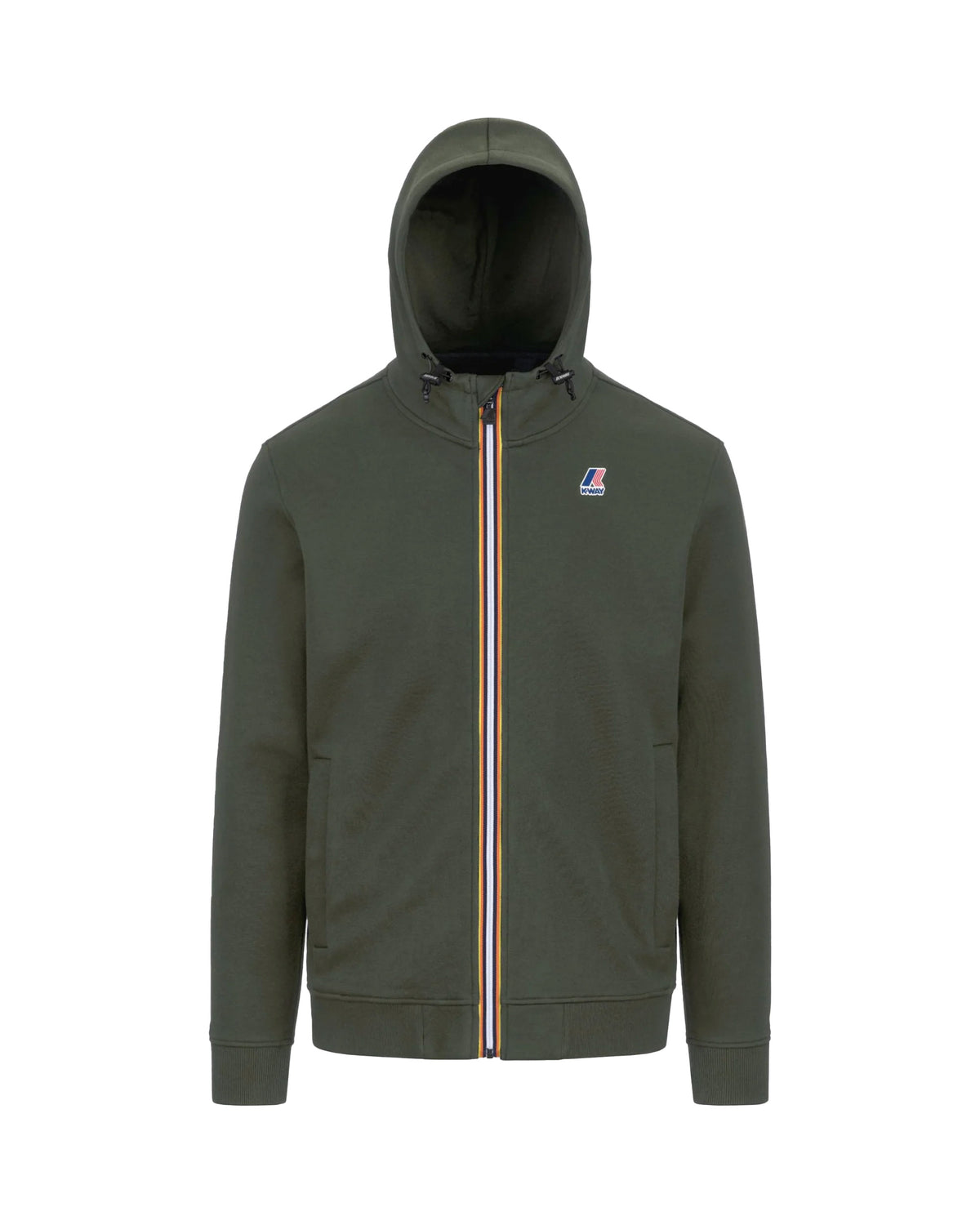 Man Hoodie K-Way Felpa Le Vrai Arroux Hv Poly Co Green