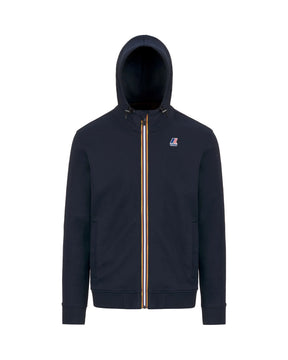 Man Hoodie K-Way Le Vrai Arroux Hv Poly Co Blu