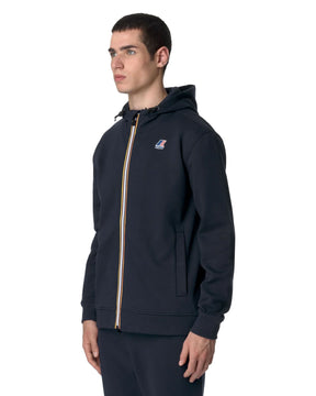 Man Hoodie K-Way Le Vrai Arroux Hv Poly Co Blu