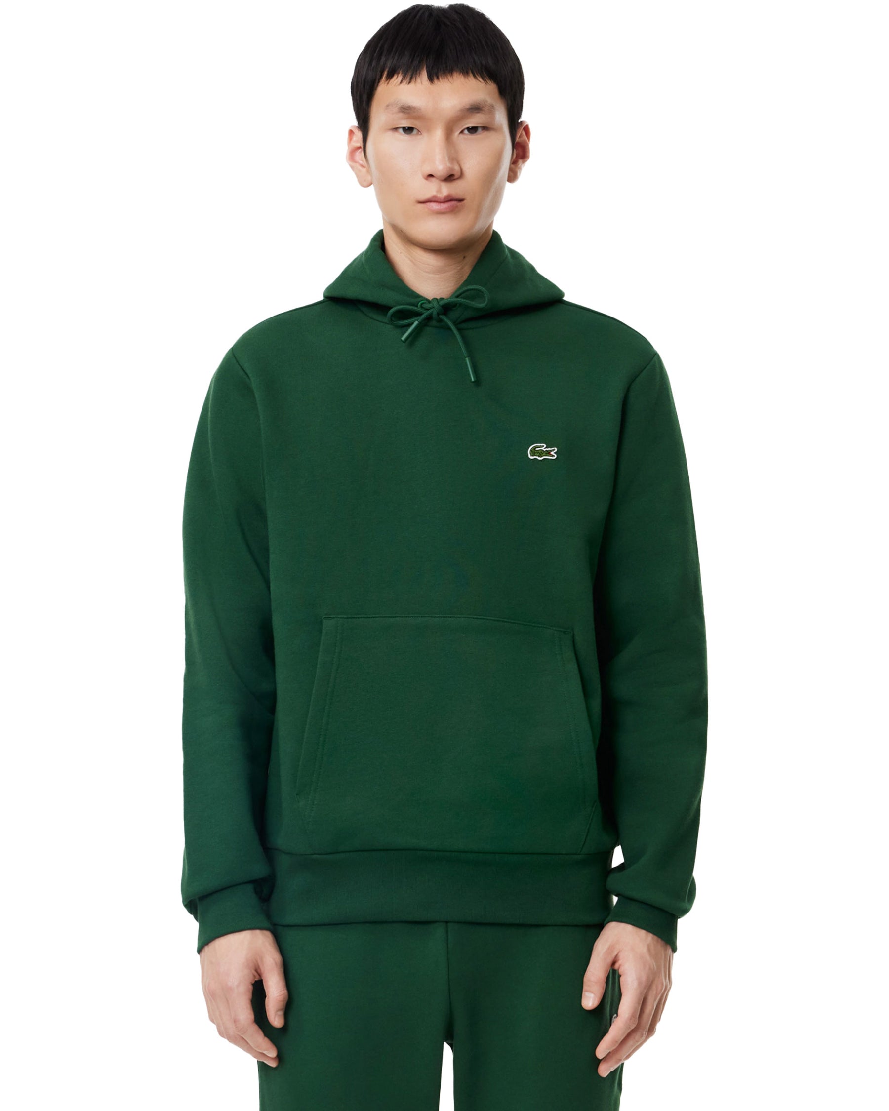 Man Sweatshirt Lacoste Basic Logo Green