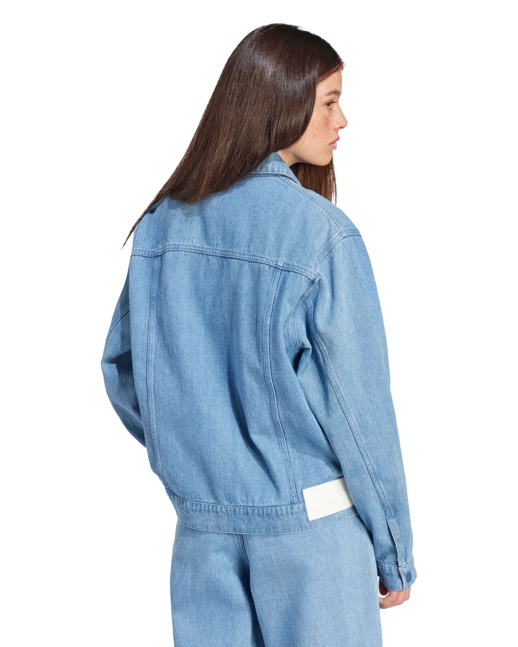 Giacca Donna Adidas 3 Stripe Jacket Lghden Denim