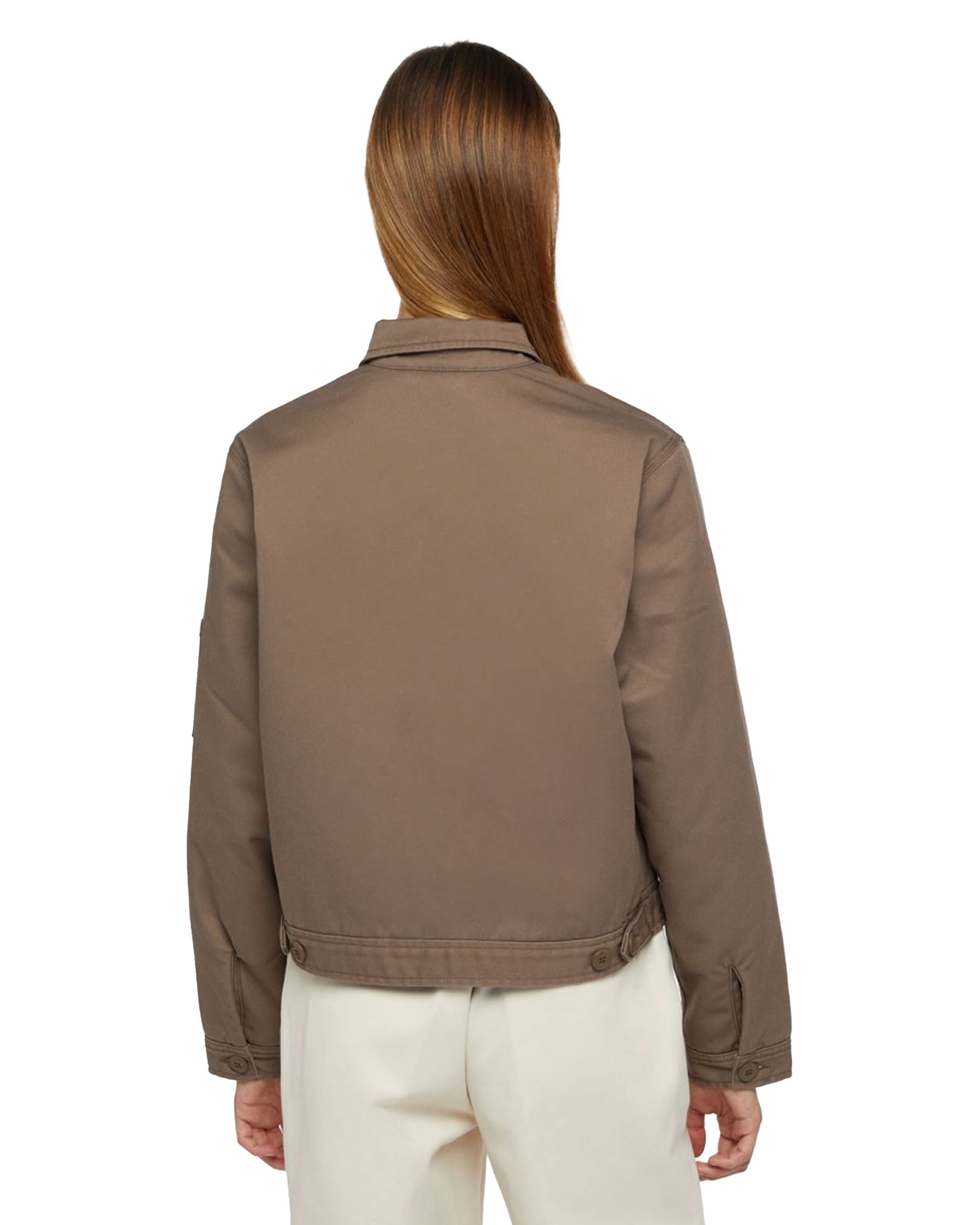 Woman's Dickies Lined Eisenhower Crop W Rec Mushroom